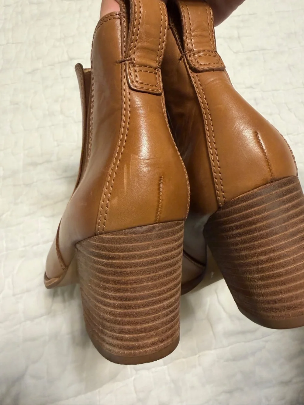 MADEWELL The Regan Boot Leather Women’s Size 8 In English Saddle